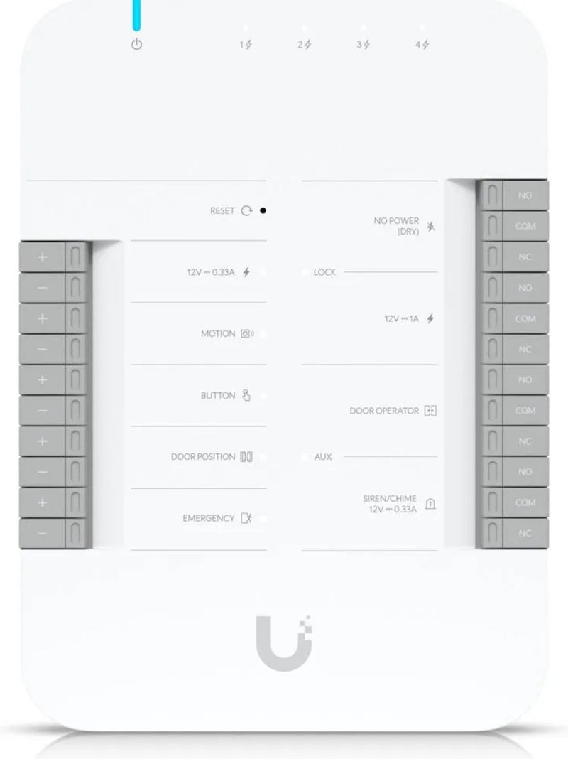 Ubiquiti unifi access hub - gabinete de códigos hub - 1 puerta - ethernet - blanco