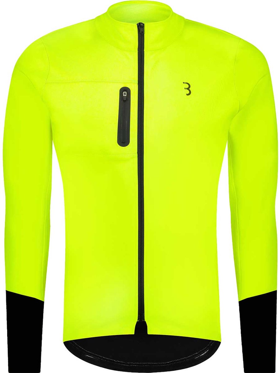 Bbb cycling coldguard fietsjack - winterjas - winddicht en waterafstotend - racefiets kleding - neon geel - maat m - bbw-456