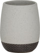 Trenza de piel de foca - vaso para cepillo de dientes independiente - gris