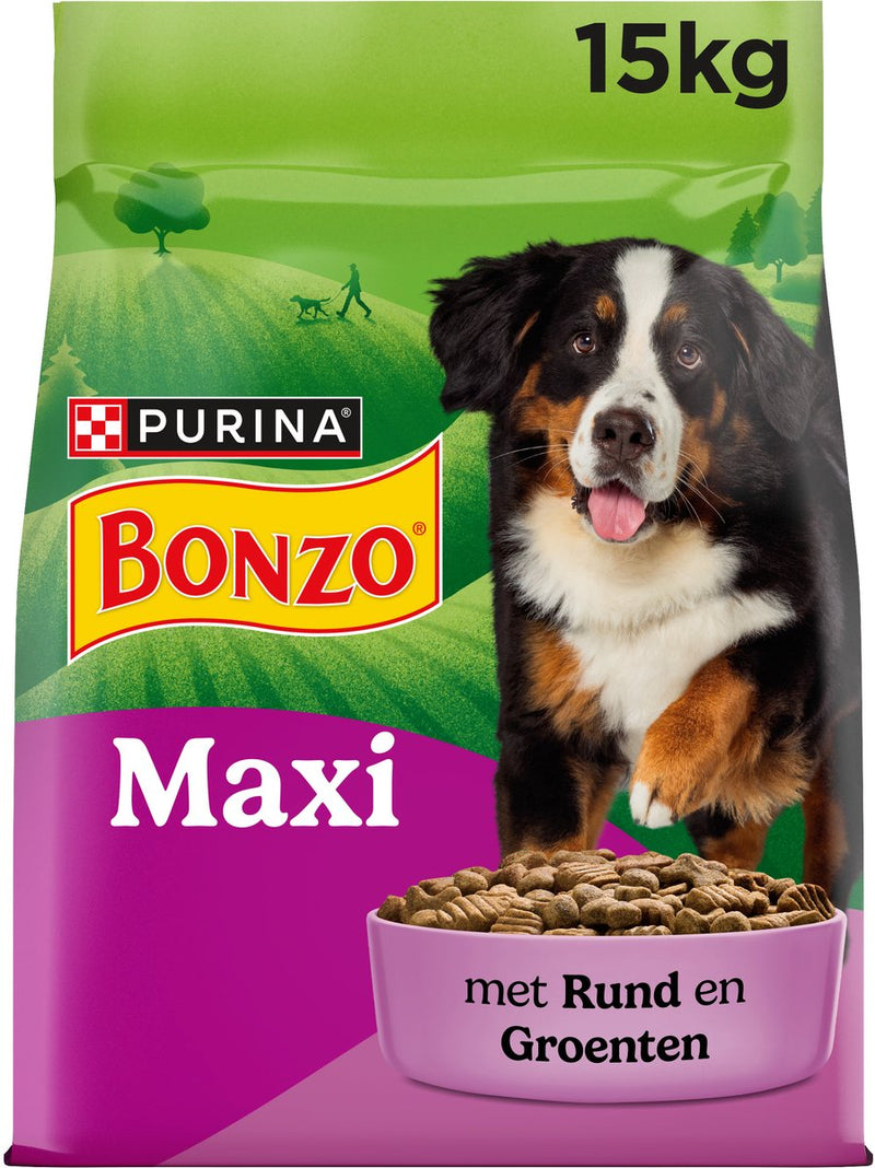 Bonzo adult maxi - alimento seco para perros - ternera - 15 kg
