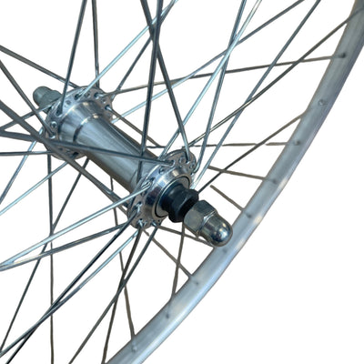 Ruota anteriore Roland 28 fissata AS26 Silver Zink SPK