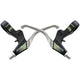 SECCON SET MANUSI GUIDA SACCON ZWART ALU V-BRAKE L321A5L3POC
