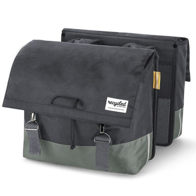 Borsa per biciclette a doppia bicicletta a prova urbana 40l grigio