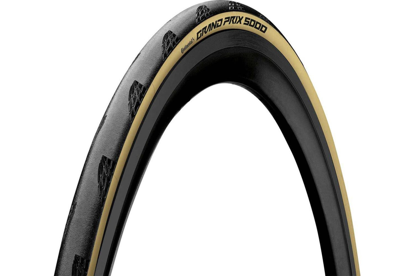 Continental GP5000 Racing Bike Band 700x25C Negro Crema