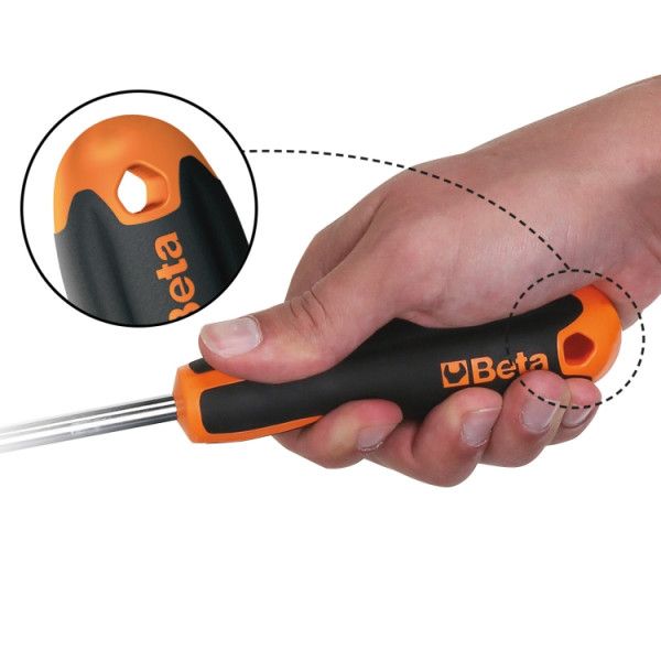 Beta evox schroevendraaier tools 1207e tx15 voor schroeven met torx® profiel - verchroomd, tip gebruneerd