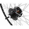 Rueda trasera shimano 28 aluminio llanta zac 2000 negro plata - buje sg-c6001-8r nexus 8 y radios inox