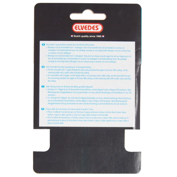 Elvedes Schakel Binnenk 2250mm in acciaio inossidabile N-NIP. 6472RVS-SHIM-49-SL