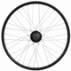 Rueda trasera Shimano 28 1 buje nexus 8 de 4 pulgadas (negro) - llanta zac2000 (negra) con radios de acero inoxidable - para freno de disco