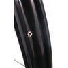 Voorwiel 28 x 1 1 2 - aluminium ryde velg - verchroomde naaf - zwart