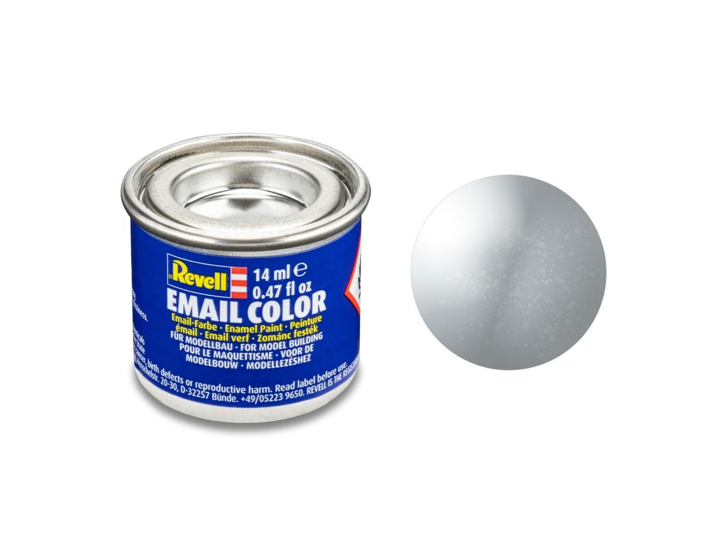 Revell Paint for Model Building Number 90 Silver Metallic