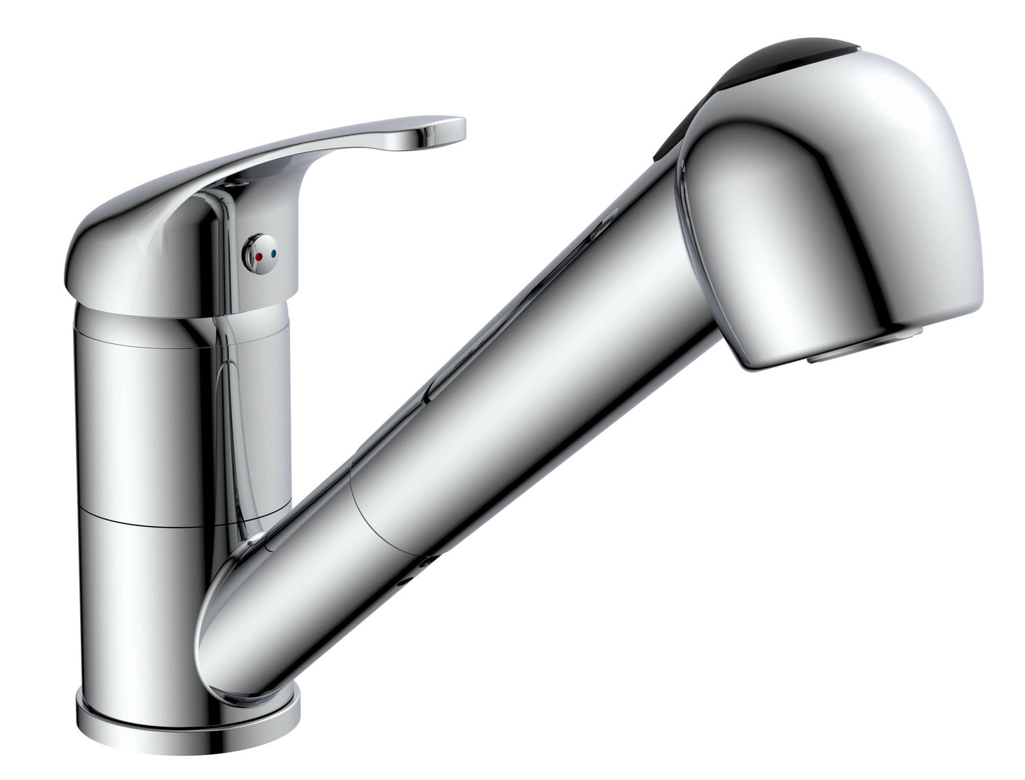 Mixer di cucina eisl con testata spray grande Grande Vita Chrome Color