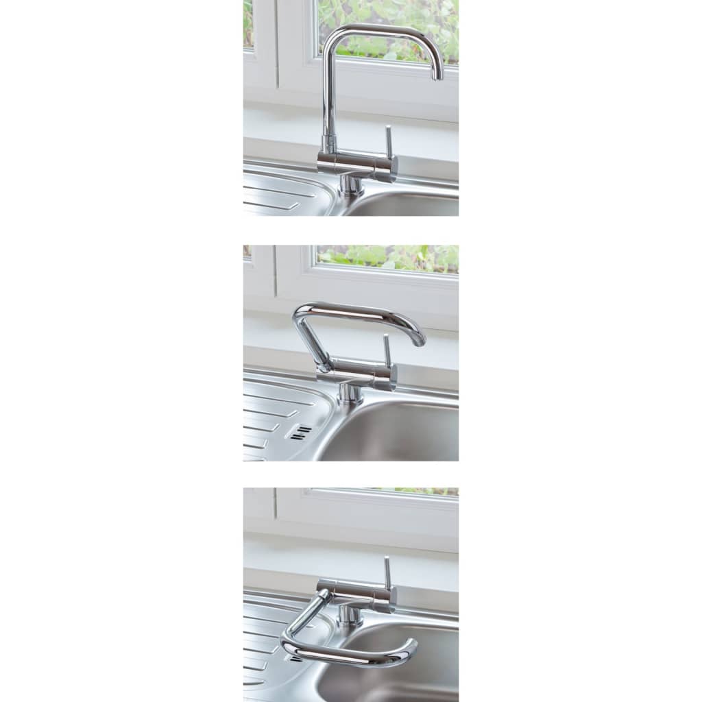 Mixer eisl eisl cucina con becco rotante flexo chrome -colorato
