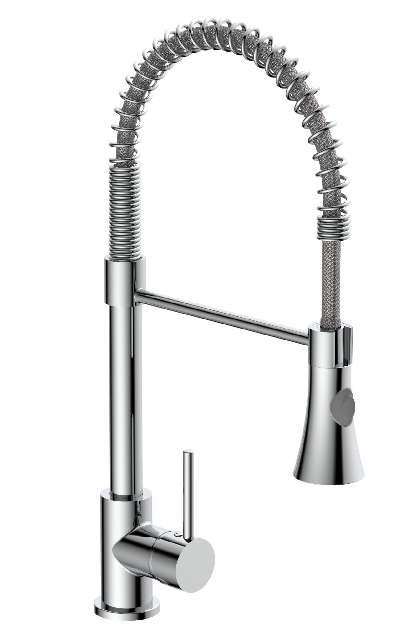 Mixer eisl a bottl con Spiral Spring Leon Chrome -colorato