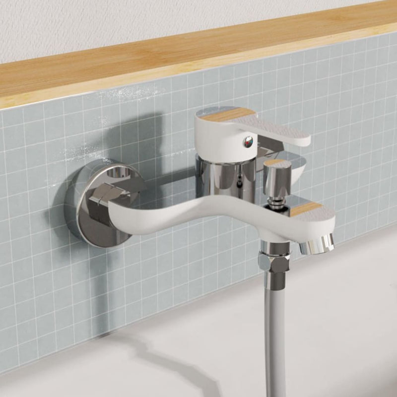 Mixer da bagno eisl eisl Diziani White e Chrome -colorato