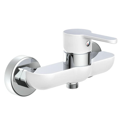 Mixer doccia eisl diziani bianchi e cromati