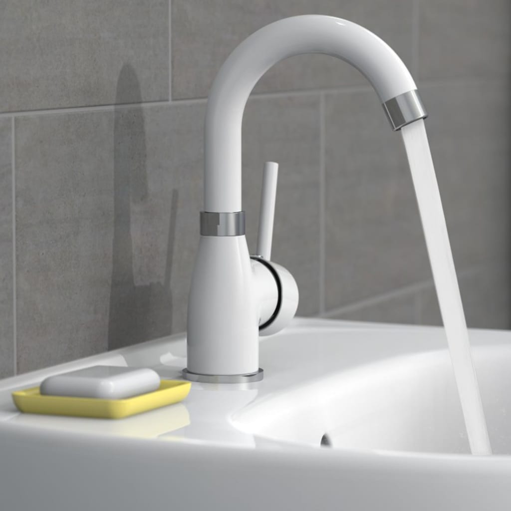 Eisl eisl washbasin mix futura bianco e cromo -colorato