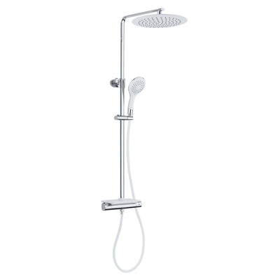 Eisl Eisl Head Shower Set with Thermostat Tap Grande Vita Chrome White