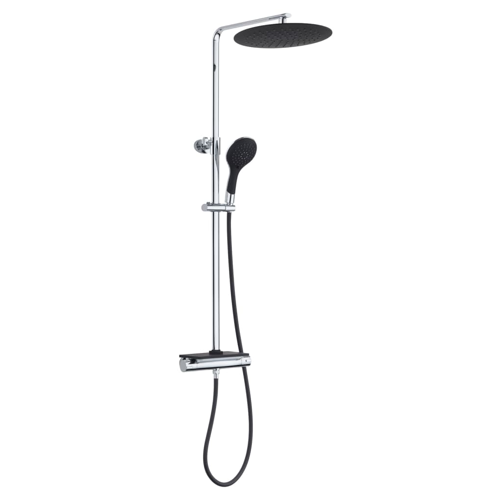 Eisl Eisl Head doccia set con termostato tap Grande Vita Chrome -Zwart