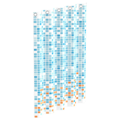 Eisl Eisl Cancellata per doccia con mosaico 200x180x0,2 cm blu e arancione