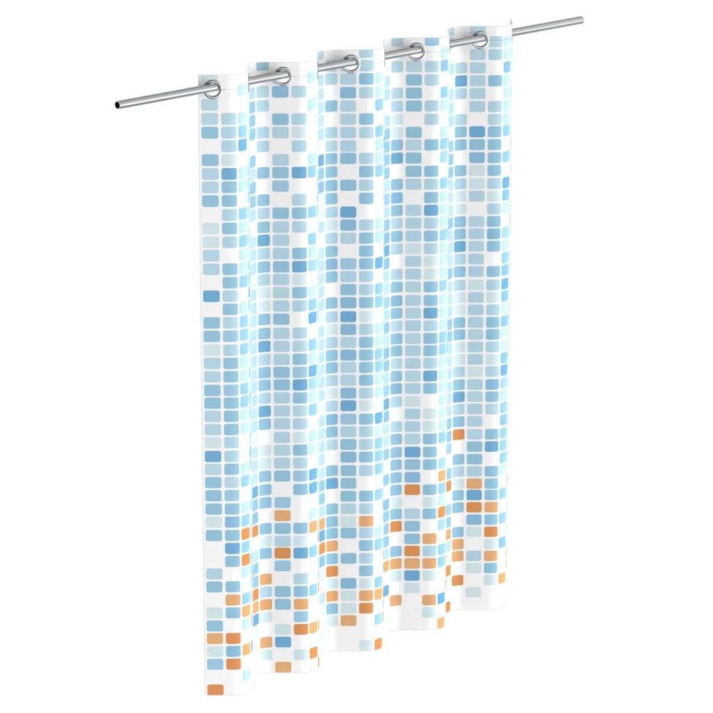 Eisl Eisl Cancellata per doccia con mosaico 200x180x0,2 cm blu e arancione