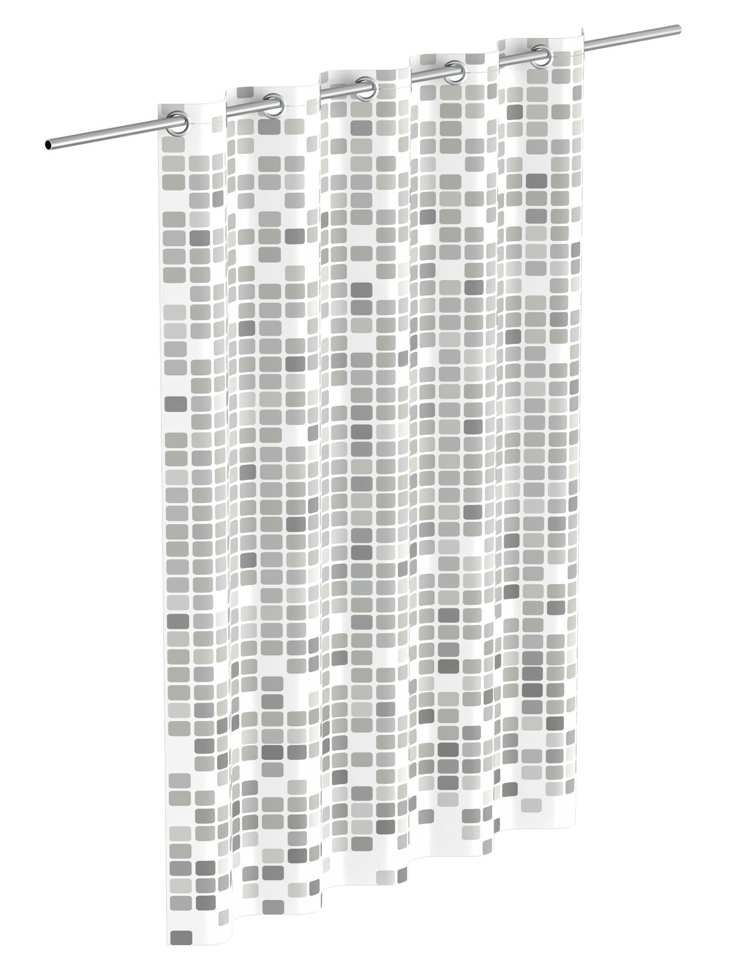 Eisl eisl tenda per doccia con mosaico 200x180x0,2 cm grigio