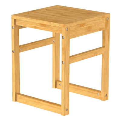 Eisl eisl sgabello da bagno 35x35x45 cm bambù