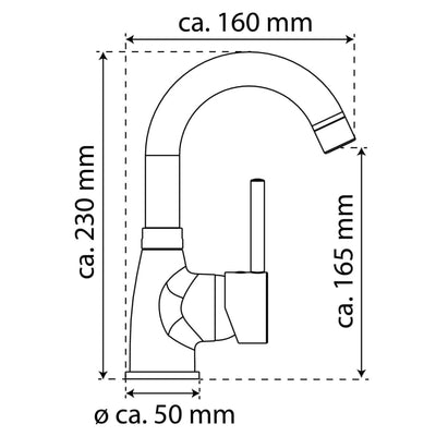 Eisl eisl washbasin mixer fUTURA con scarico stampa cromo -colorato