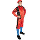 Traje haza pete adultos rojo negro talla l