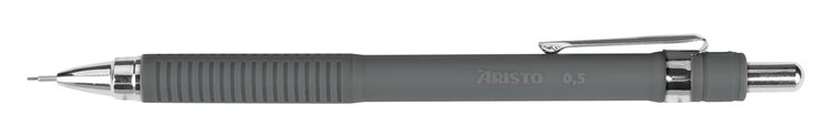 Aristo ar-85711 vulpotlood mat-grijs 0,5 rubberengrip, metalen clip