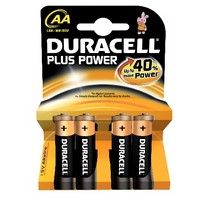 Duracell batterij plus power mn1500 lr6 aa per 4 op kaart