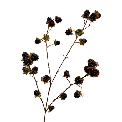 Roberts collection rama artificial con moras negro 76cm