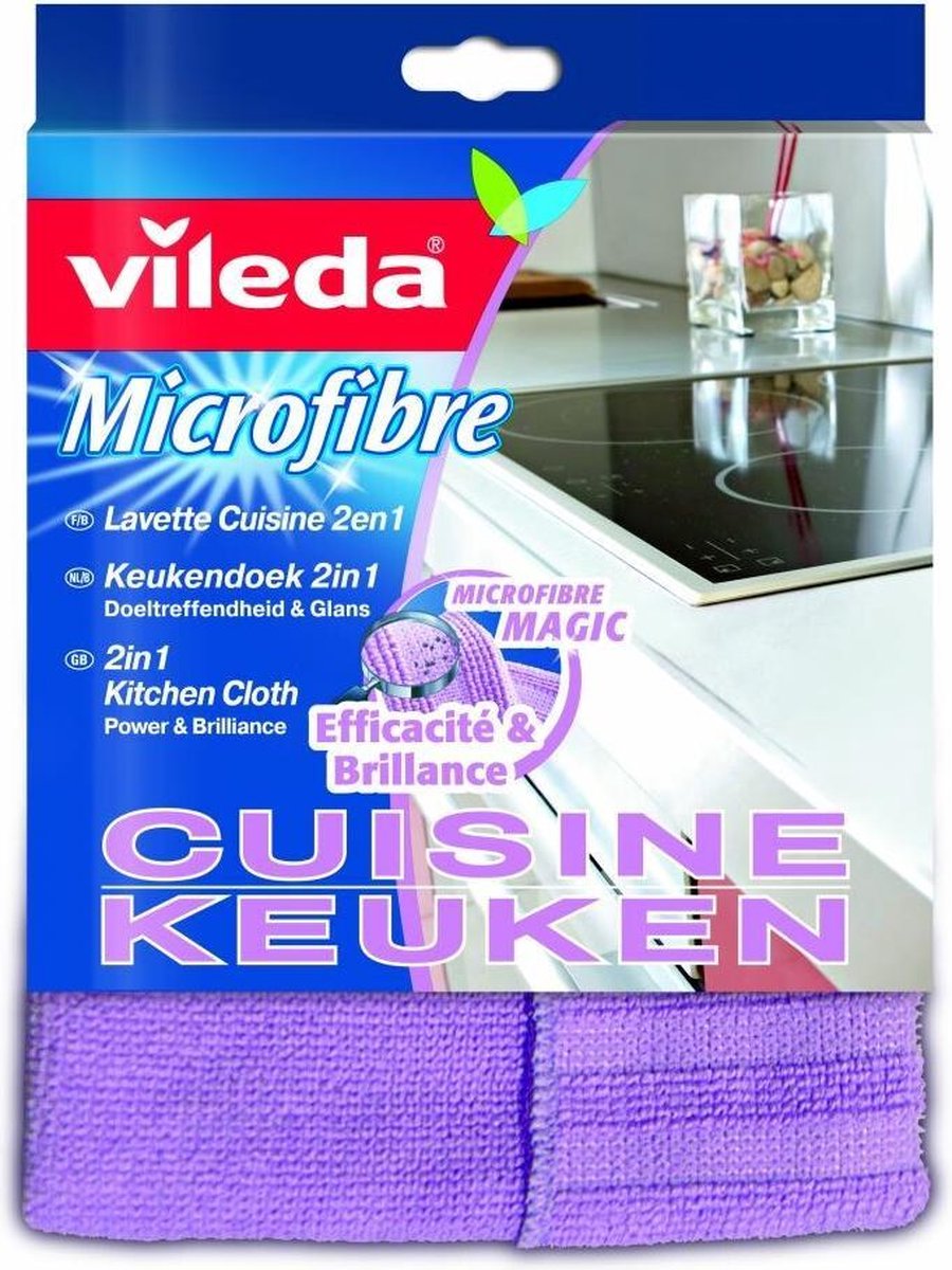 Vileda 2w1 - panno da cucina - microfibra - power zone