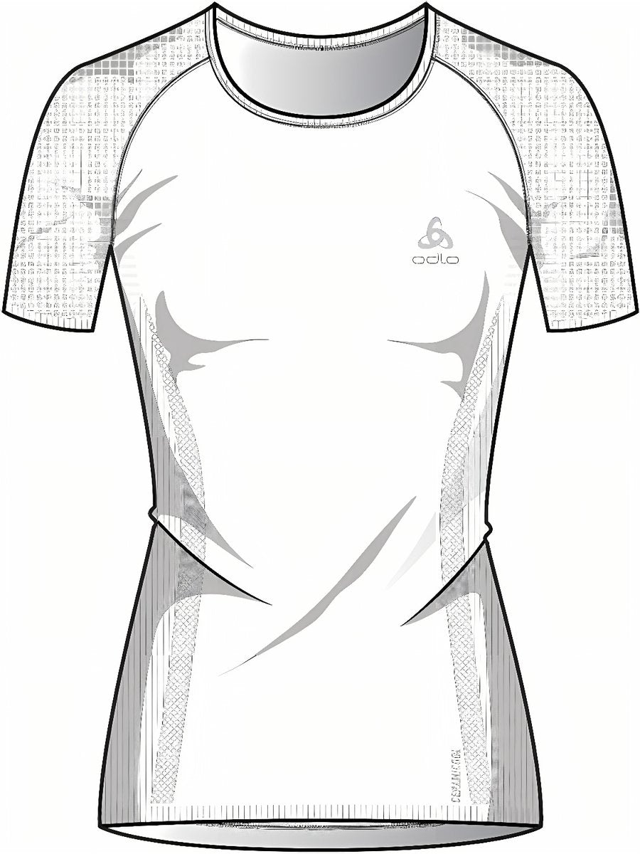 Odlo sportshirt performance x-light dames - kleur wit - maat xl