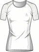 Odlo sportshirt performance x-light dames - kleur wit - maat xl