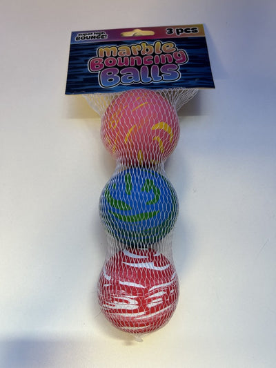 Palline rimbalzanti in marmo Johntoy XL cave, 3 pz.