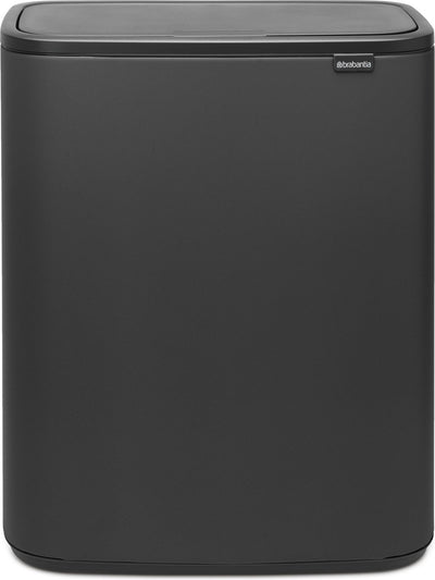Pattumiera Brabantia bo touch bin - 60 litri - 1 scomparto - grigio minerale infinito