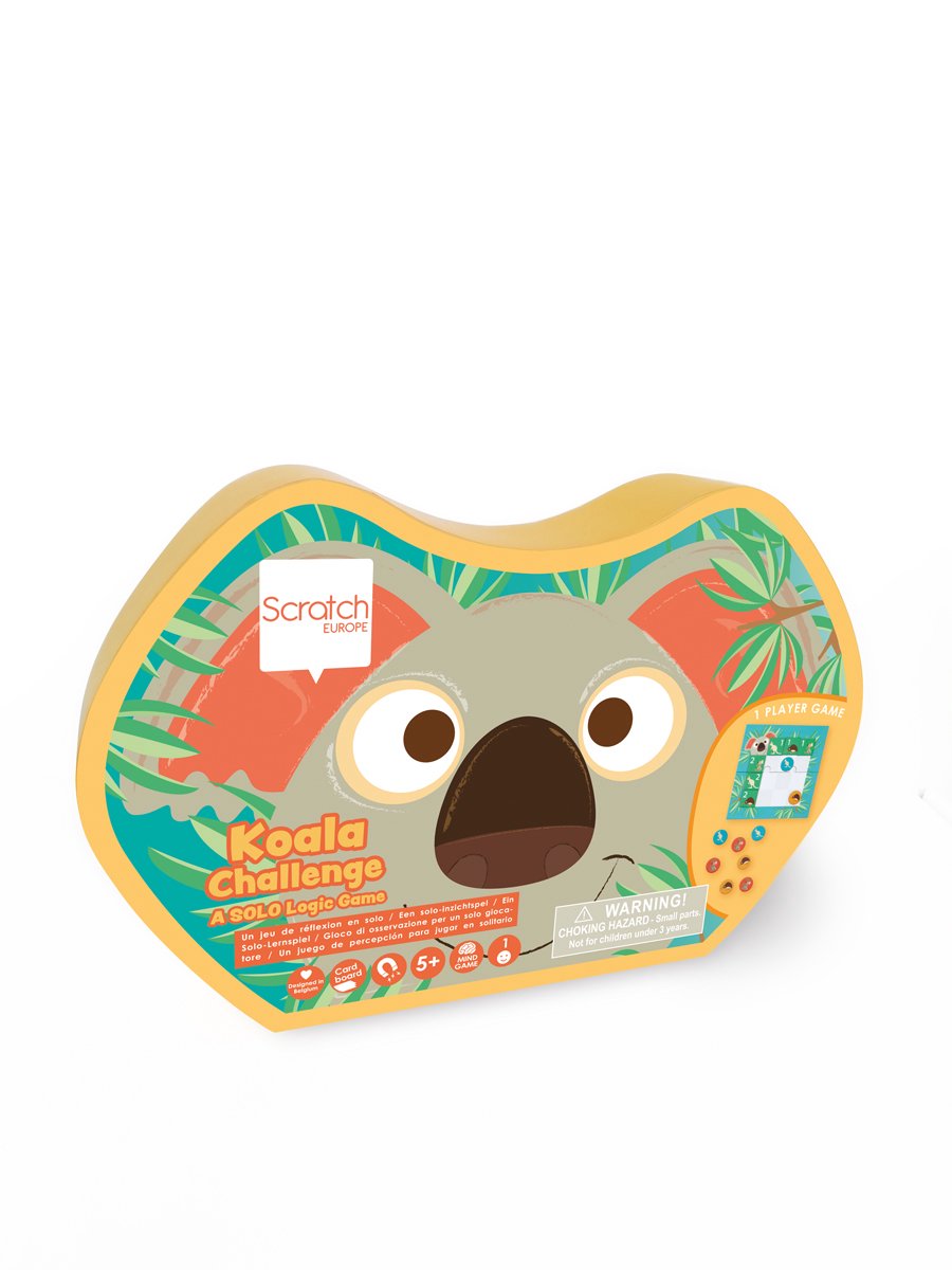 Gioco educativo da grattare - sfida koala - gioco di approfondimento in solitaria con 30 compiti - 5 anni