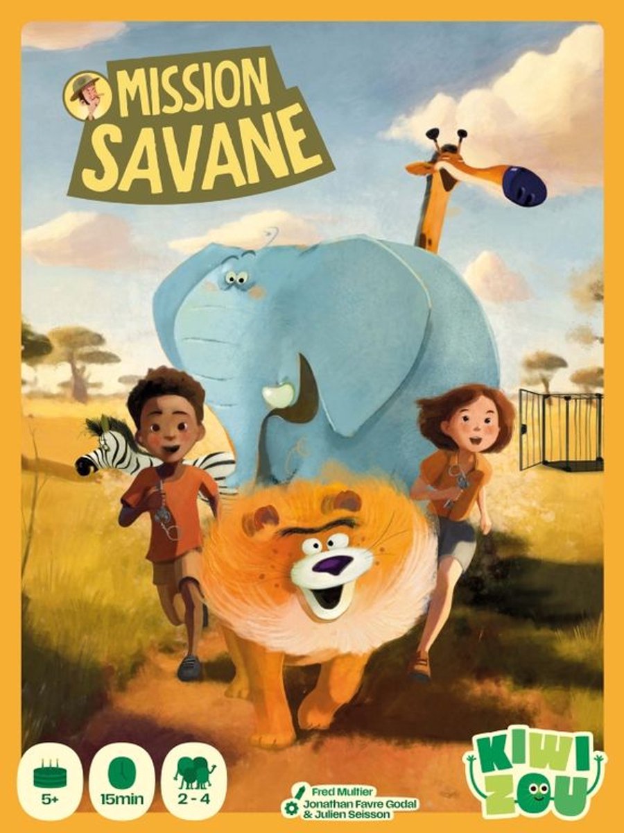 Giochi di Geronimo Gioco di carte Kiwizou Mission Savane