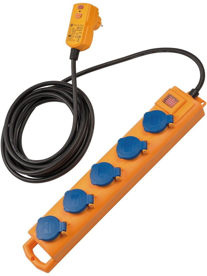 Brennerstuhl supersolid SL 554 DE FI IP54 presa da tavolo 5 vie 5m H07RN-F 3G1.5
