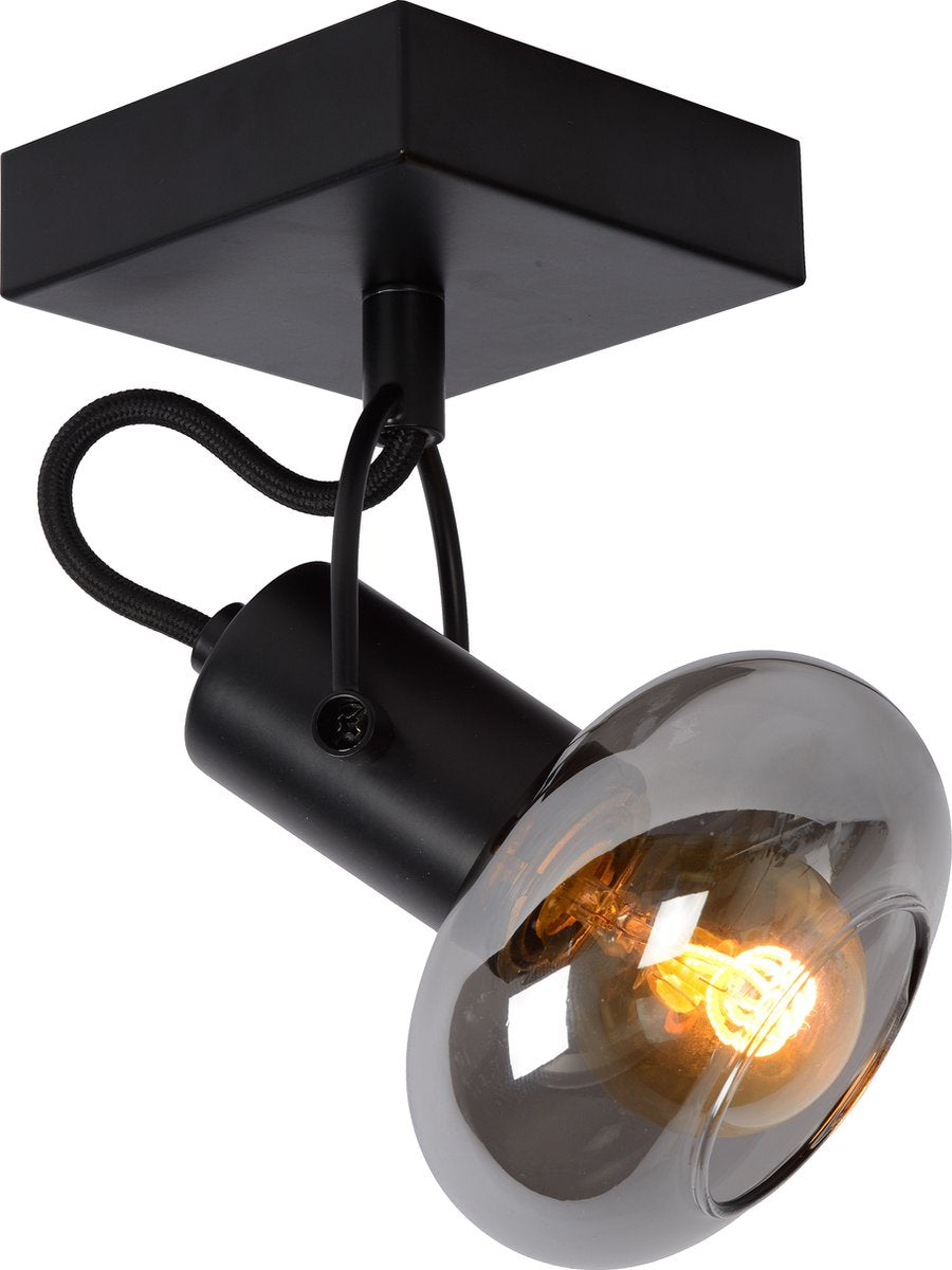 Lucide madee - faretto da soffitto (lampada da soffitto) - 1xe14 - nero