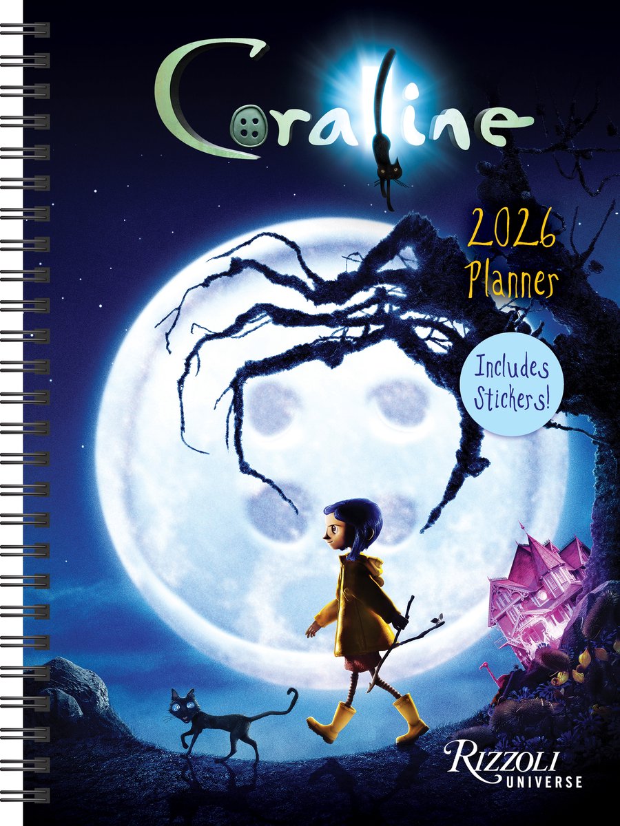 Calendario planner Rizzoli Universe Coraline 2026 (include adesivi)