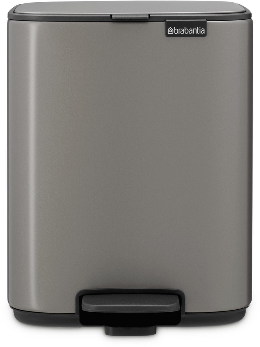 Brabantia bo pedaalemmer - 7 liter - badkamer - platinum
