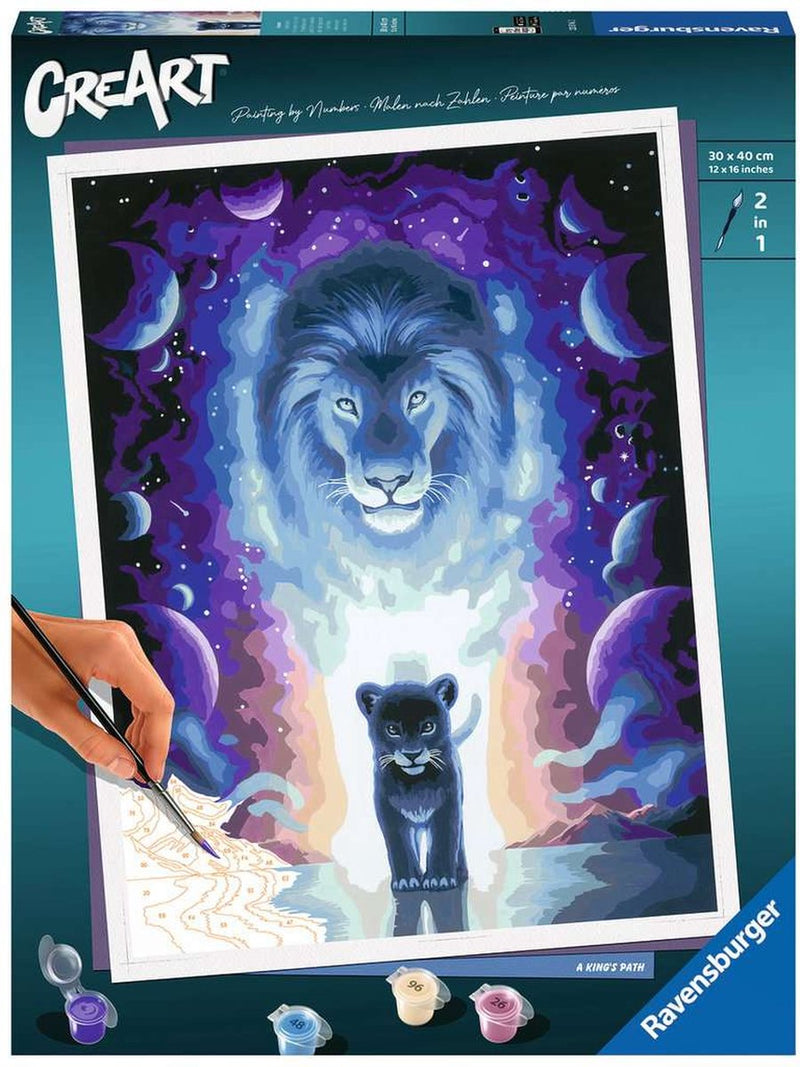 Ravvensburger Creart Painting al numero Lion Jojoesart