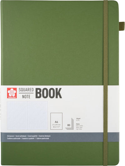 Sakura • notebook squared 21x30cm pine needle