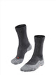 Falke tk5 anti-blaar dun wol functioneel materiaal wandelsokken heren grijs - maat 39-41