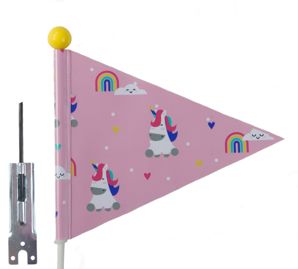 Bandiera di sicurezza Pexkids Unicorno rosa con stampa unicorno