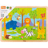 Viga rompecabezas de madera, animales de safari, medidas 30x22,5 cm, 24 piezas, 1 pieza