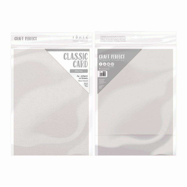 Craft perfect by tonic studios craft perfect • klassieke kaart a4 10pcs misty grey