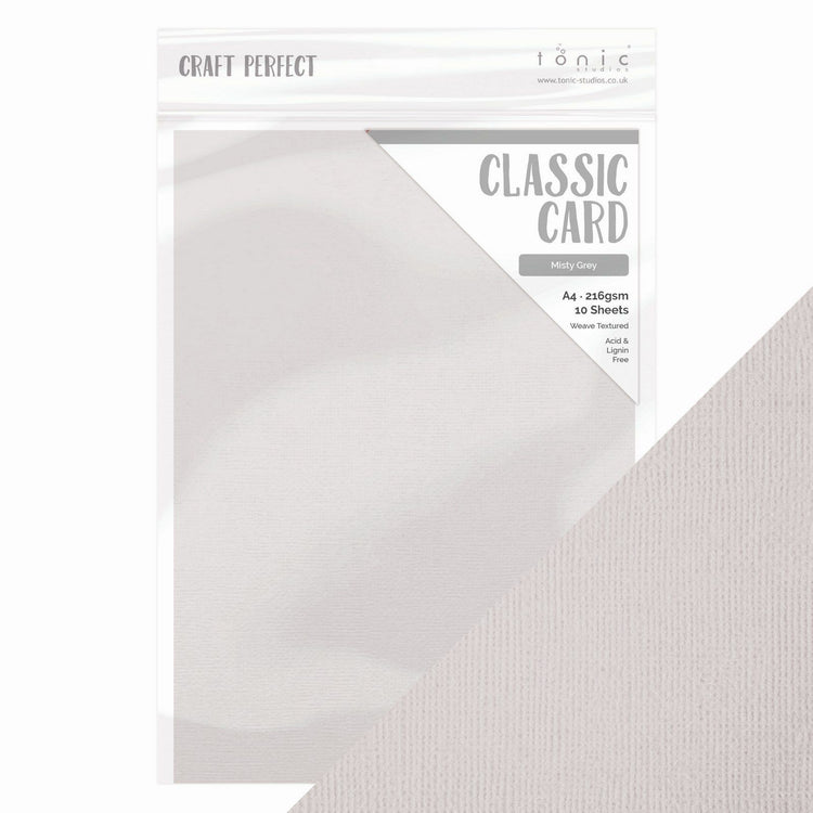 Craft perfect by tonic studios craft perfect • klassieke kaart a4 10pcs misty grey