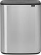 Brabantia bo touch bin prullenbak - 60 liter - 1 vak - matt steel fingerprint proof